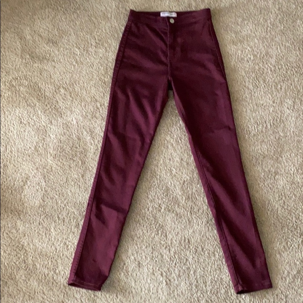 American Apparel Easy Jean burgundy size small